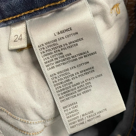 L'agence Margot High Rise Skinny Jeans in Neptune - Picture 6 of 9